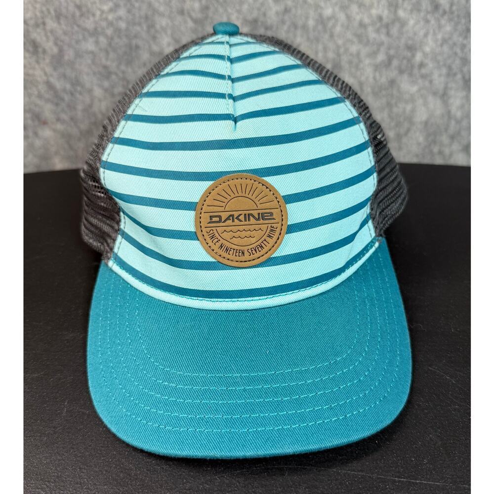 Dakine Shoreline Mens Blue Striped Adjustable Snap Back Trucker Hat